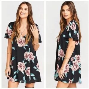 Show Me Your Mumu Rose Floral Kylie Mini Dress Small